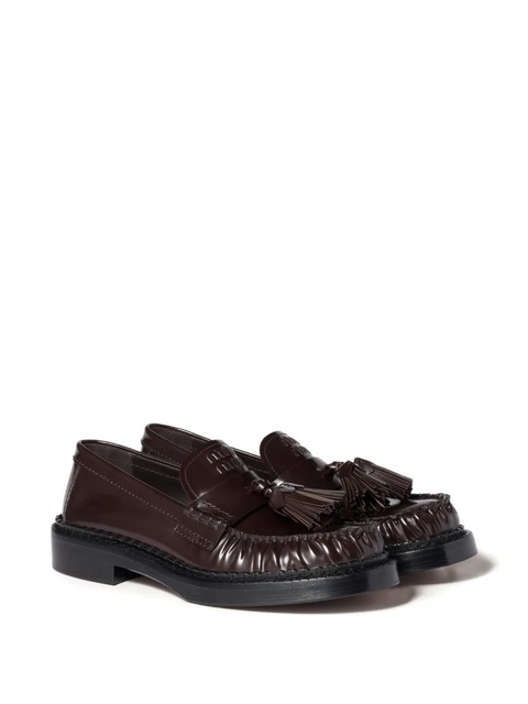 Miu Miu tassel leather loafers - Brown - zdjęcie produktu nr 2