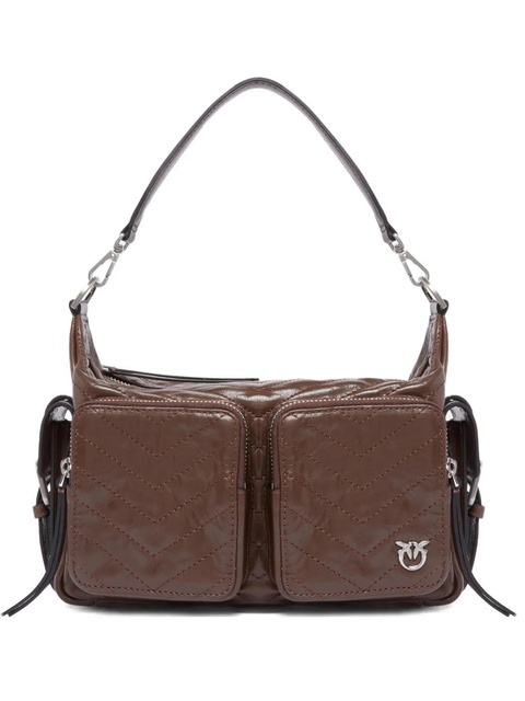 PINKO quilted multi-pocket shoulder bag - Brown - zdjęcie produktu nr 1
