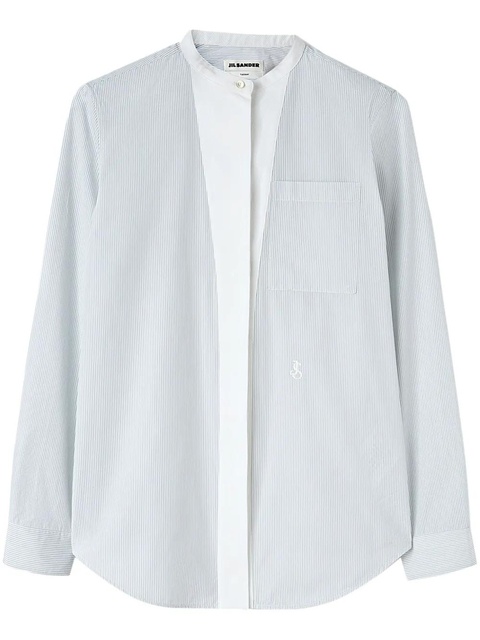 Jil Sander striped cotton shirt - White - zdjęcie produktu nr 1