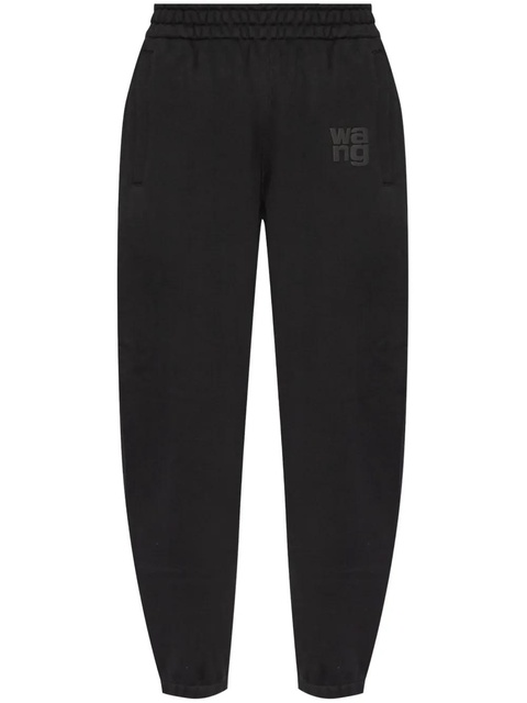 Alexander Wang puff-logo cotton track pants - Black - zdjęcie produktu nr 1