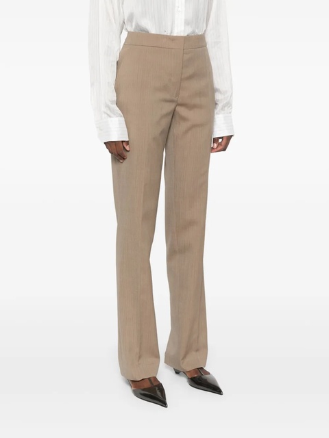 Jil Sander wool tailored trousers - Brown - zdjęcie produktu nr 1