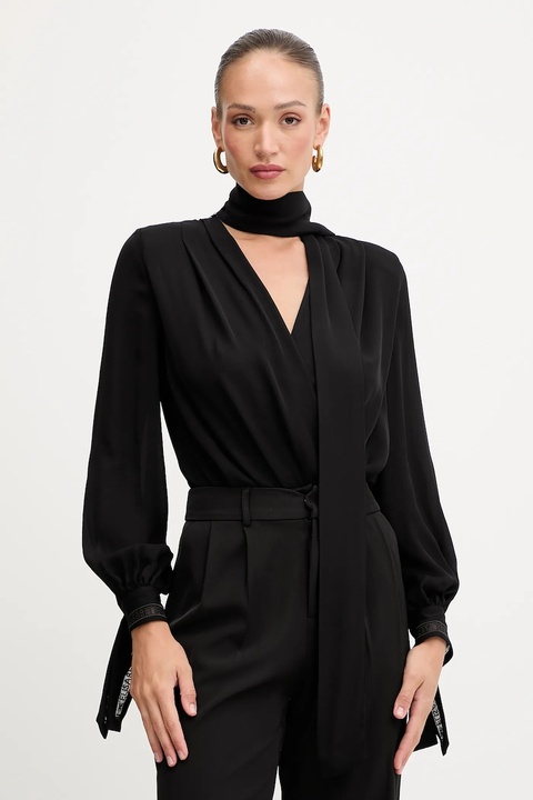 Elisabetta Franchi body damska kolor czarny gładka CB00651E3 - zdjęcie produktu nr 1