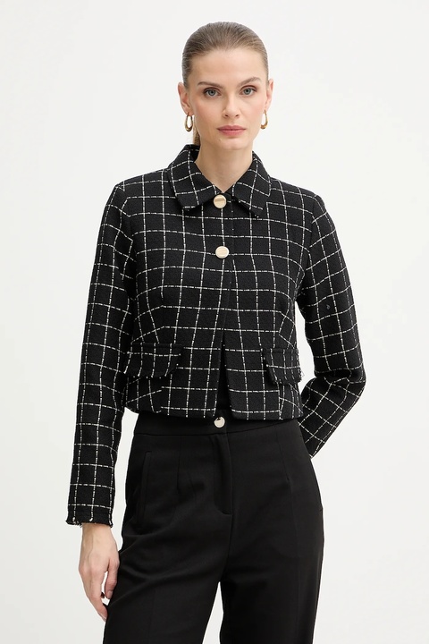 Morgan marynarka kolor czarny jednorzędowa wzorzysta VILMA - zdjęcie produktu nr 1