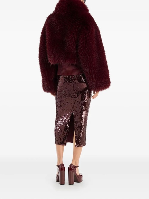 ROTATE BIRGER CHRISTENSEN V-neck knitted vest - Red - zdjęcie produktu nr 2