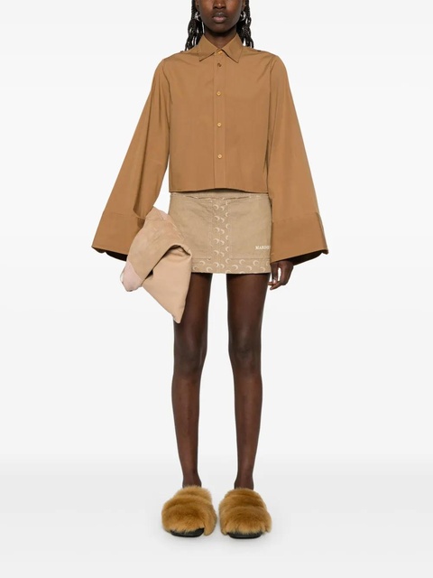 MM6 Maison Margiela cotton shirt - Brown - zdjęcie produktu nr 2