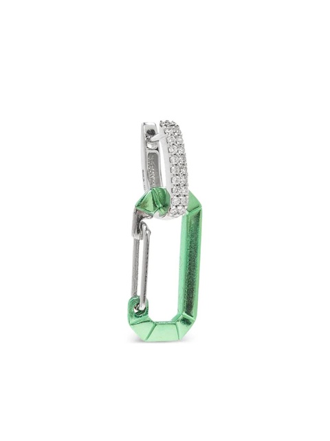 EÉRA 18K white gold small Chiara diamond earring - Silver - zdjęcie produktu nr 1