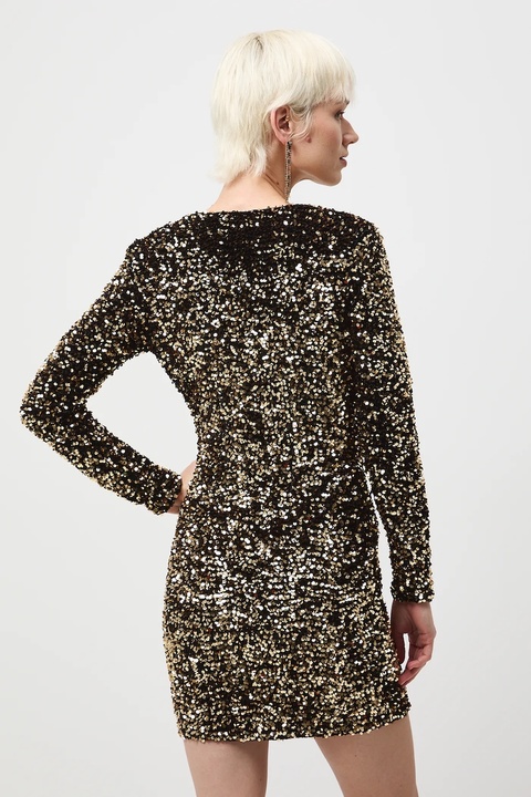 Medicine sukienka kolor złoty mini dopasowana - zdjęcie produktu nr 2