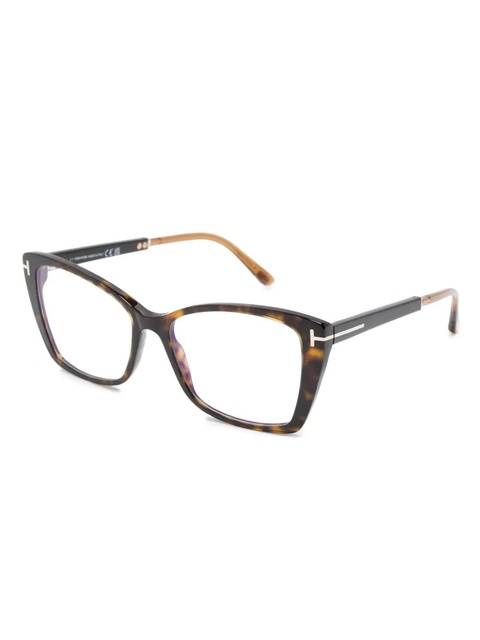 TOM FORD Eyewear tortoise-shell butterfly glasses - Brown - zdjęcie produktu nr 2