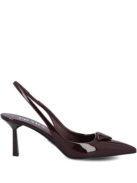 Prada 75mm slingback pumps - Red - zdjęcie produktu nr 1