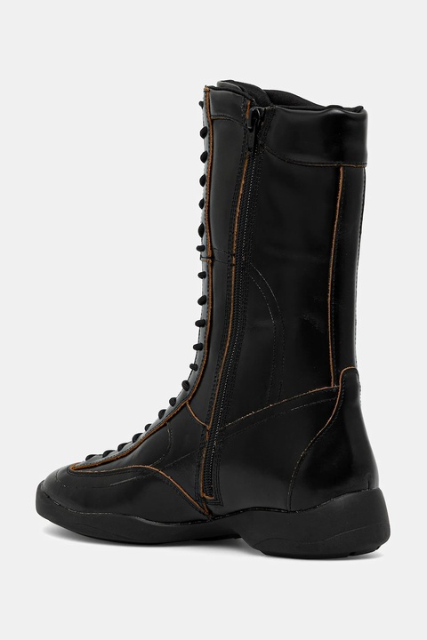 Vagabond Shoemakers botki skórzane SKY damskie kolor czarny na płaskim obcasie 6037-099-20 - zdjęcie produktu nr 2