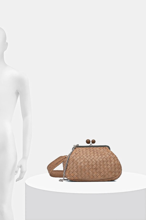 Weekend Max Mara torebka skórzana PANCIA kolor brązowy 2525516154600 - zdjęcie produktu nr 1