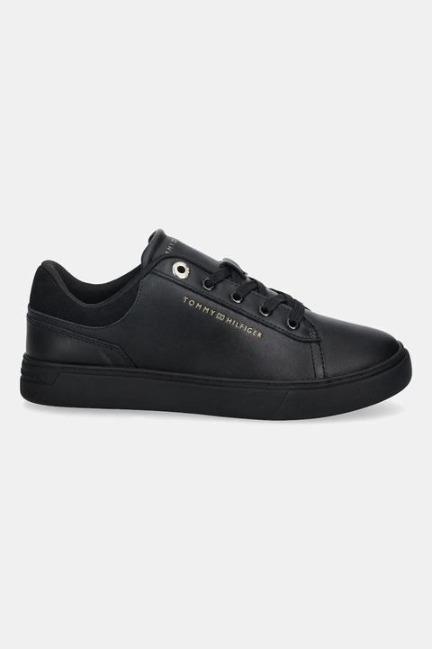 Tommy Hilfiger sneakersy skórzane CASUAL CUPSOLE SNEAKER damskie kolor czarny FW0FW09020 - zdjęcie produktu nr 1