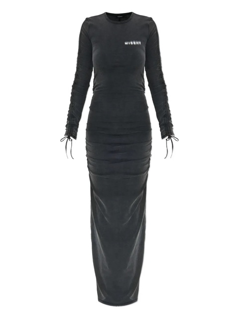MISBHV long-sleeve drawstring maxi dress - Grey - zdjęcie produktu nr 1