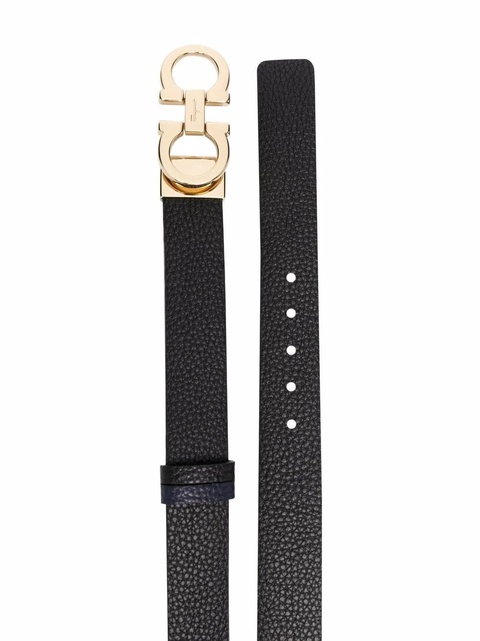 Ferragamo logo-plaque belt - Black - zdjęcie produktu nr 1