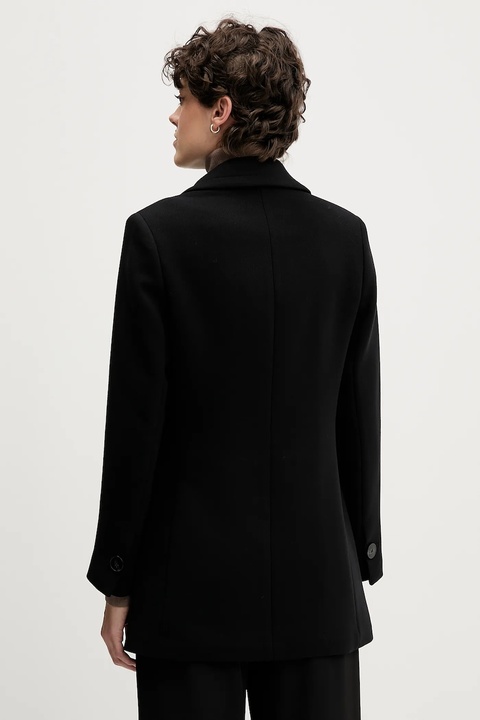 Sisley płaszcz kolor czarny 2OUALN05Z - zdjęcie produktu nr 1