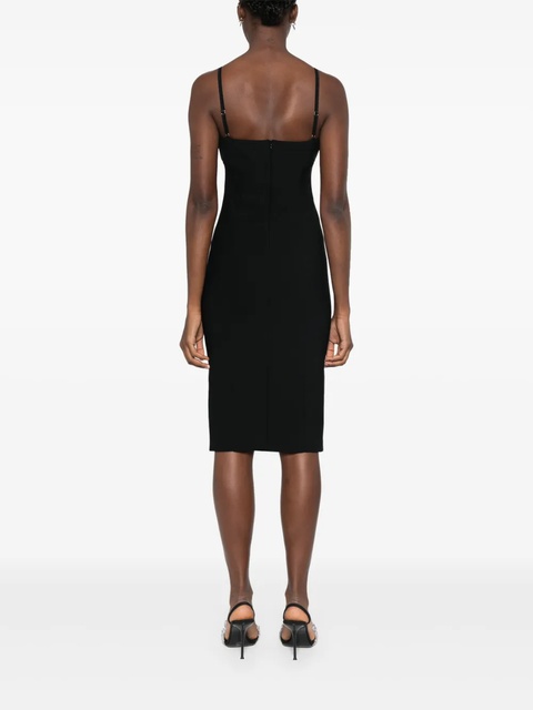Blumarine bow-embellished midi dress - Black - zdjęcie produktu nr 2