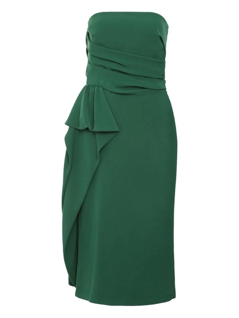 Max Mara Acceso ruffle-details midi dress - Green - zdjęcie produktu nr 1