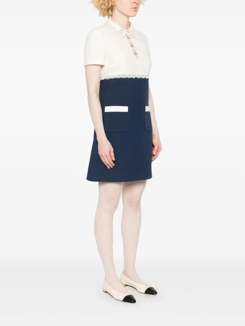 Valentino Garavani colourblock mini dress - White - zdjęcie produktu nr 2