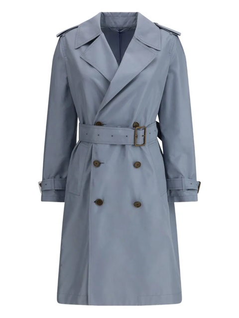 Burberry double-breasted belted coat - Blue - zdjęcie produktu nr 1