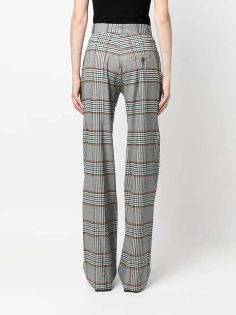 Vivienne Westwood Ray tartan check-pattern trousers - Blue - zdjęcie produktu nr 2
