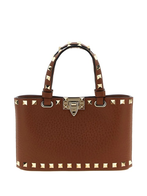 Valentino Garavani Rockstud mini tote bag - Brown - zdjęcie produktu nr 1