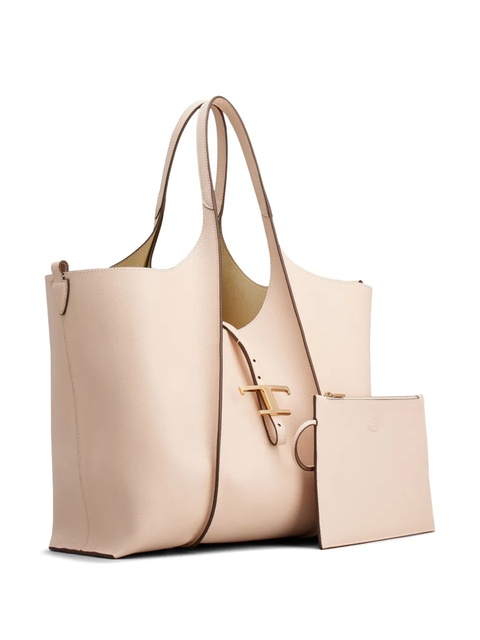 Tod's T Timeless leather shopping bag - Pink - zdjęcie produktu nr 2