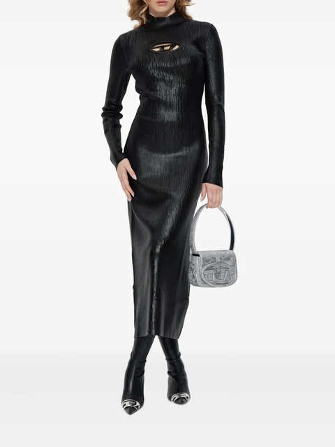 Diesel logo-detail ribbed dress - Black - zdjęcie produktu nr 2