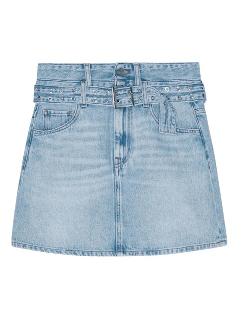 GANNI belted denim skirt - Blue - zdjęcie produktu nr 1