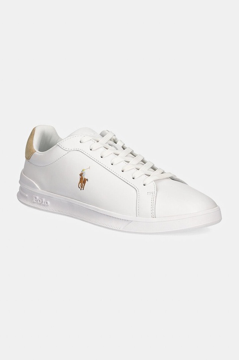 Polo Ralph Lauren sneakersy skórzane Hrt Ct II kolor biały 809940762001 - zdjęcie produktu nr 1