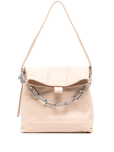 Off-White Ow Booster leather shoulder bag - Orange - zdjęcie produktu nr 1