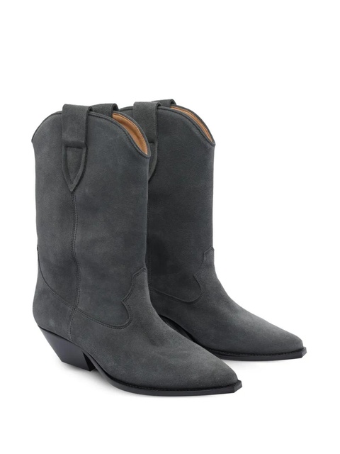 ISABEL MARANT 40mm suede pointed-toe cowboy boots - Grey - zdjęcie produktu nr 2