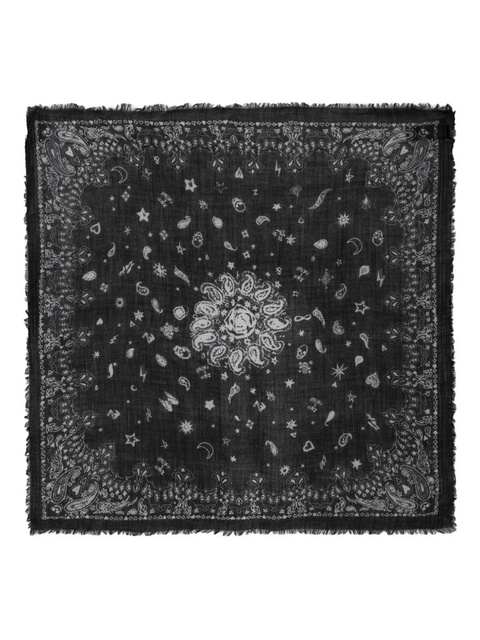 Zadig&Voltaire Nuage fringed scarf - Black - zdjęcie produktu nr 2