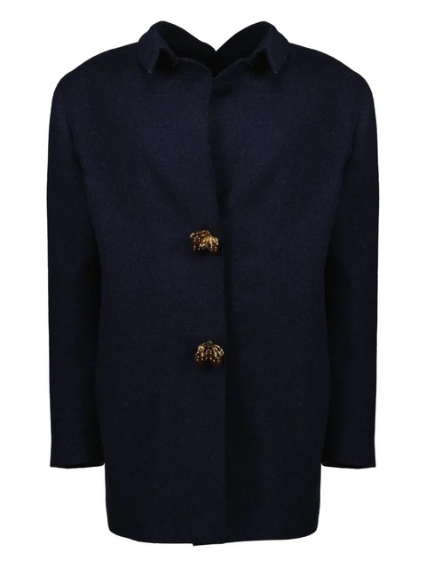 Prada Shetland jewel-button jacket - Blue - zdjęcie produktu nr 1