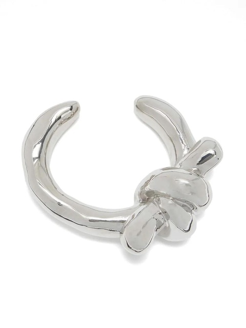 Jil Sander knot cuff bracelet - Grey - zdjęcie produktu nr 1