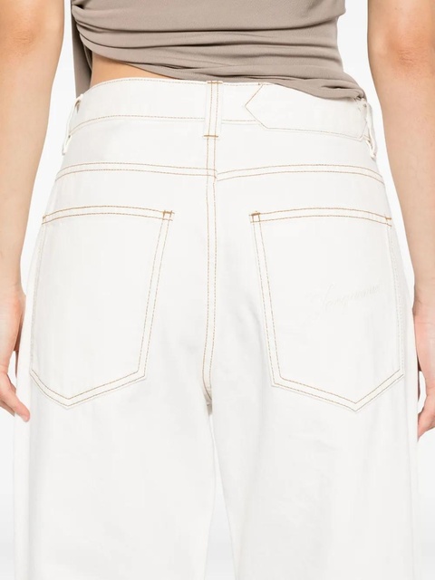 Jacquemus Le De-Nimes wide-leg jeans - White - zdjęcie produktu nr 2