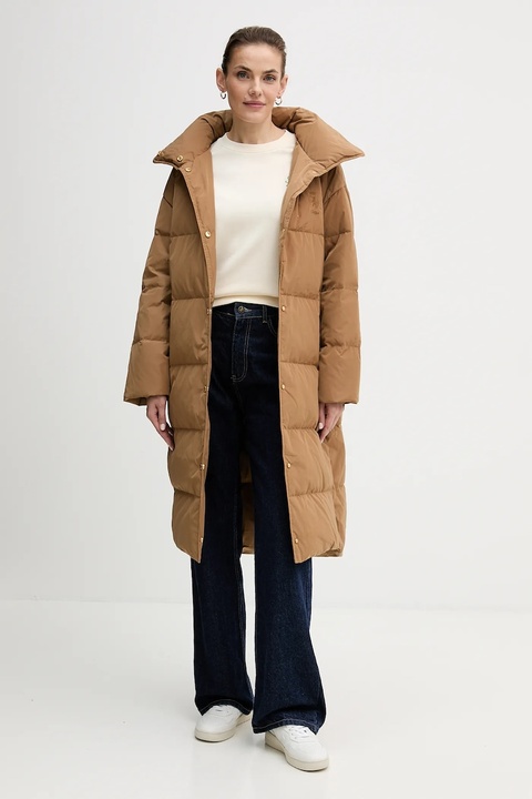 Tommy Hilfiger bluza damska kolor beżowy z aplikacją WW0WW49418 - zdjęcie produktu nr 1