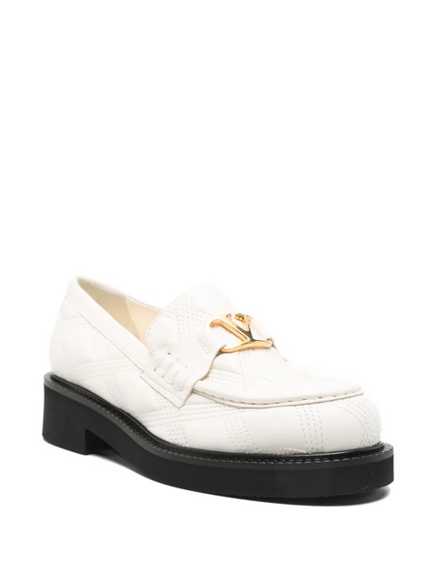 Valentino Garavani quilted-pattern VLogo Signature loafers - White - zdjęcie produktu nr 2