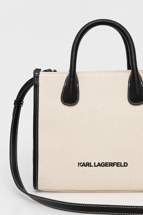 Karl Lagerfeld torebka kolor beżowy A4W50026 - zdjęcie produktu nr 2