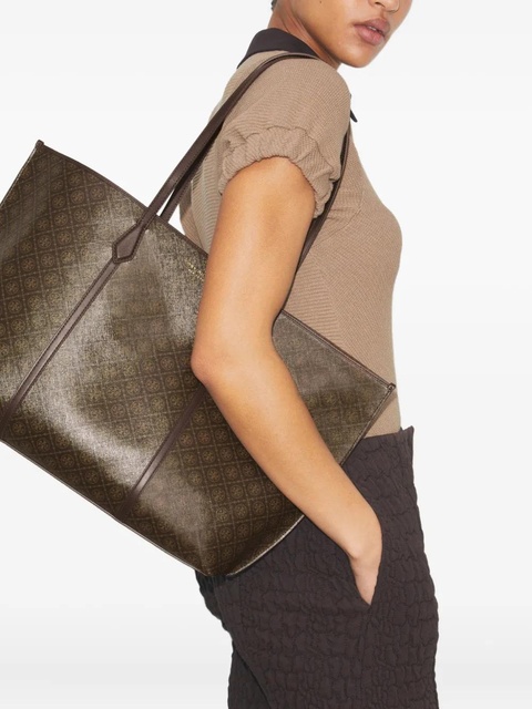Tory Burch Perry logo pattern tote bag - Brown - zdjęcie produktu nr 2