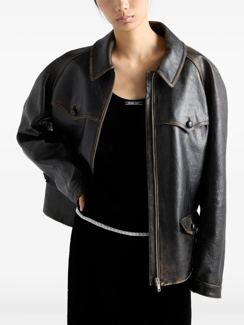 Prada logo-label velvet top - Black - zdjęcie produktu nr 2