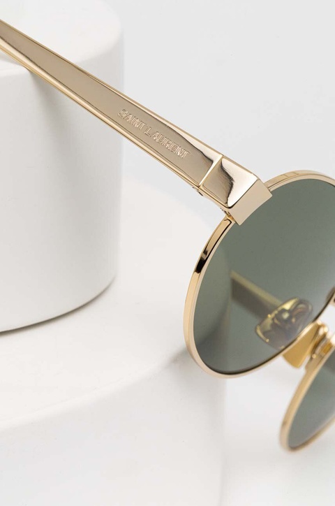 Saint Laurent okulary przeciwsłoneczne damskie kolor złoty SL 692 - zdjęcie produktu nr 2