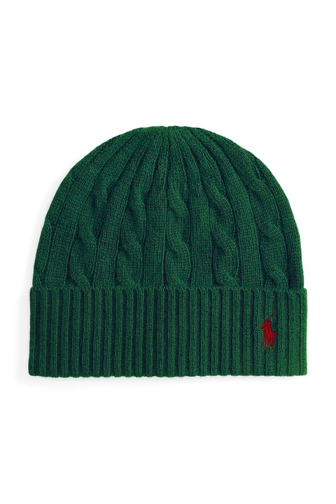 Polo Ralph Lauren czapka wełniana kolor zielony 455981442 - zdjęcie produktu nr 1