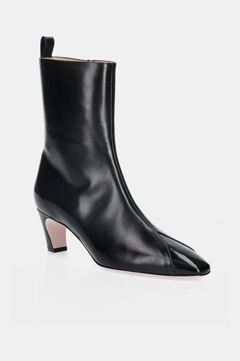 Bally botki skórzane SELISKA 55 damskie kolor czarny na słupku WB5518 - zdjęcie produktu nr 1