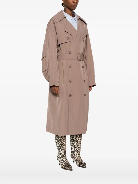 The Frankie Shop double-breasted belted trench coat - Brown - zdjęcie produktu nr 2