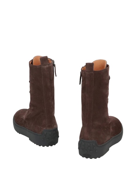 Tod's lace-up almond-toe boot - Brown - zdjęcie produktu nr 2