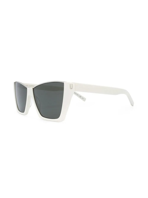 Saint Laurent Eyewear Kate cat-eye frame sunglasses - White - zdjęcie produktu nr 2