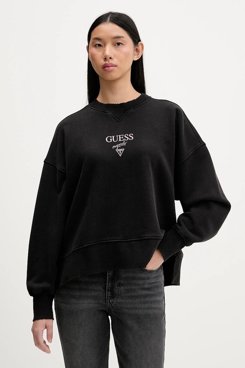 Guess Originals bluza bawełniana damska kolor czarny z nadrukiem W5BQ26 KCPR1 - zdjęcie produktu nr 1