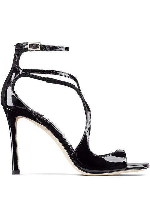 Jimmy Choo Azia 95mm square-toe sandals - Black - zdjęcie produktu nr 1