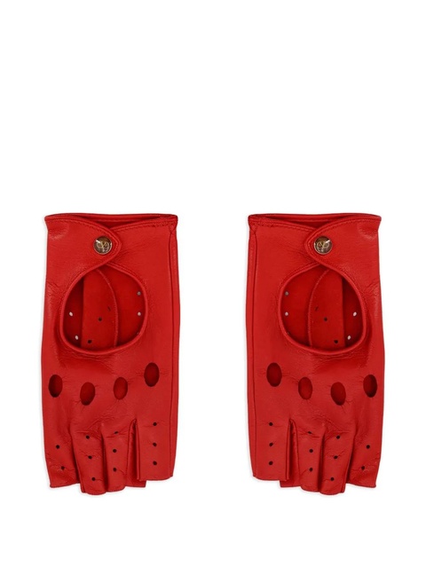 Valentino Garavani perforated leather gloves - Red - zdjęcie produktu nr 1