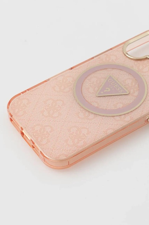 Guess etui na telefon iPhone 16 kolor różowy GUHMP16SHG4PRTGP - zdjęcie produktu nr 2